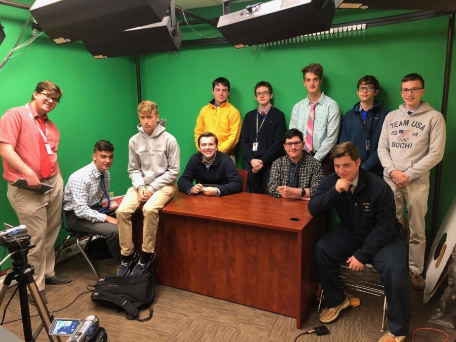 The crew for the Viking News Network.
