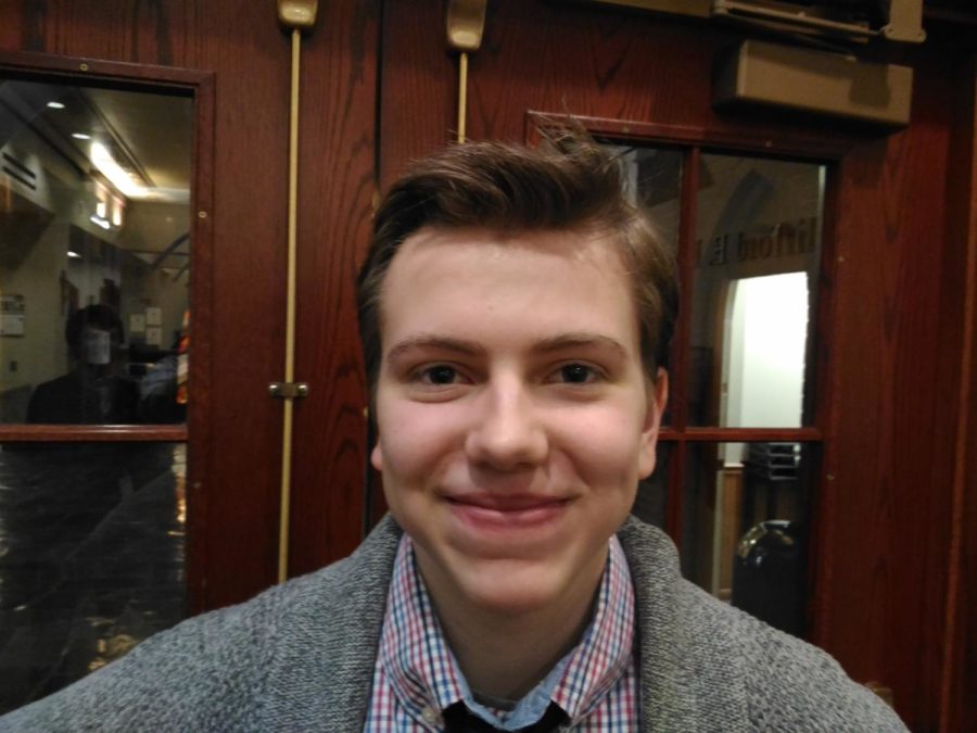 Senior Ian Connolly is a member of the robotics teams and an avid piano player.