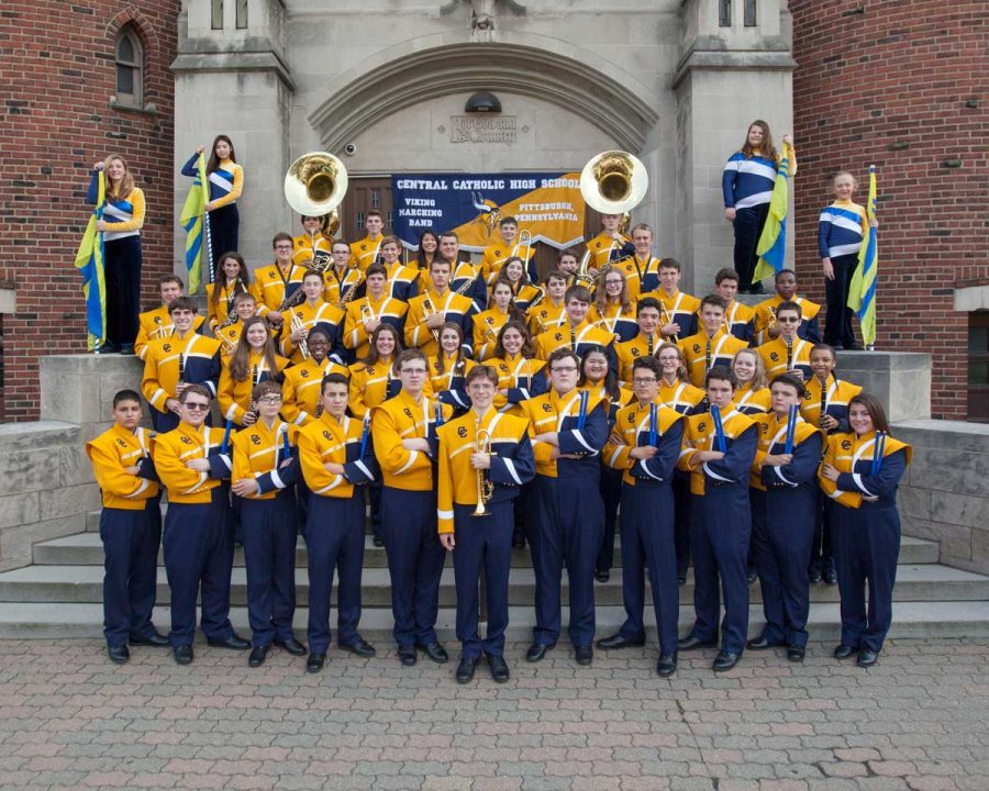 The Central Catholic Marching Band prepares tirelessly for the football season, starting with a 2-week band camp in August.